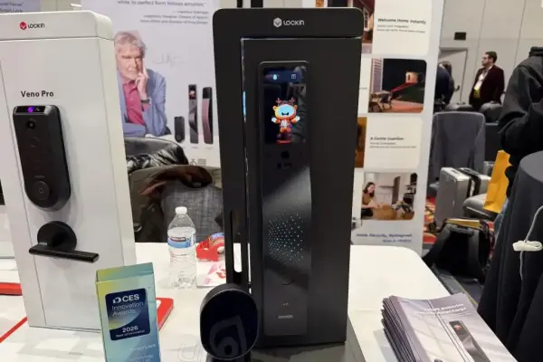 Khóa thông minh Lockin V7 Max hoạt động bằng sóng ánh sáng.